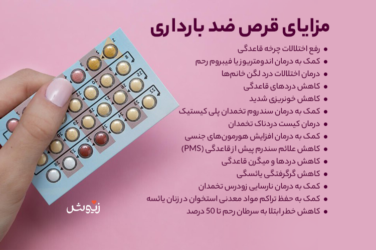 مزایای قرص ضد بارداری